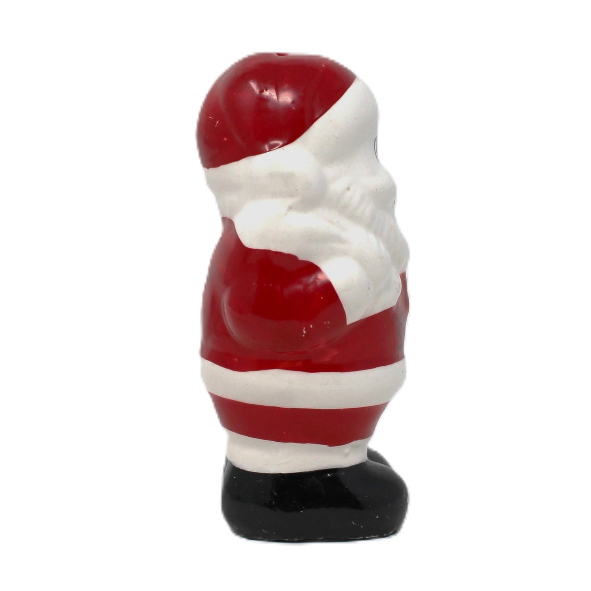 Salt Shaker: Christmas Figural Santa, Hand Painted Ceramic, Taiwan, Vintage 1970s
