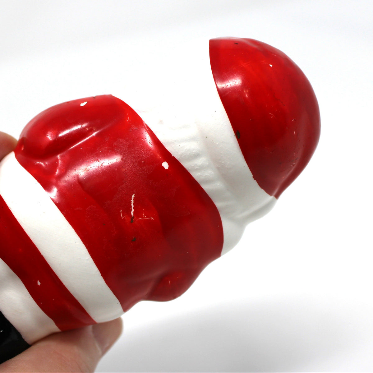 Salt Shaker: Christmas Figural Santa, Hand Painted Ceramic, Taiwan, Vintage 1970s