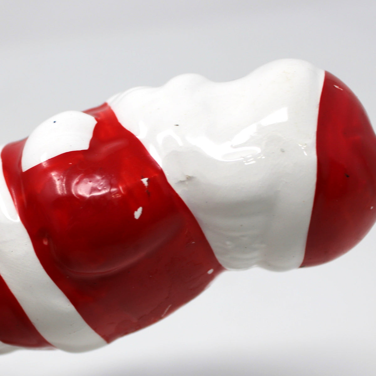 Salt Shaker: Christmas Figural Santa, Hand Painted Ceramic, Taiwan, Vintage 1970s