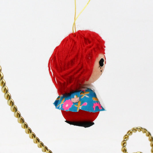 Ornaments, Raggedy Ann, Felt / Fabric Ornament, Kitsch, Vintage