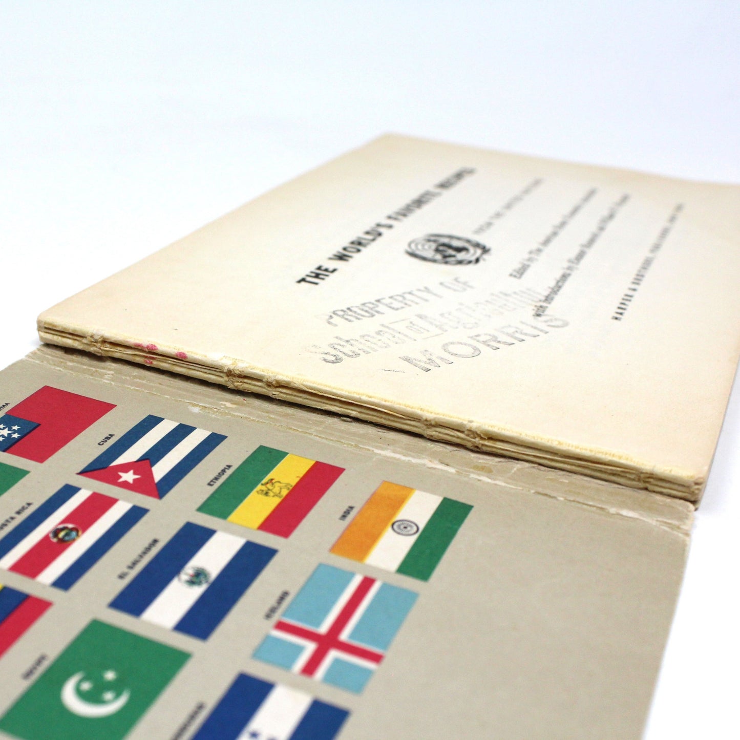 Book, The World's Favorite Recipes From The United Nations, First Edition, 1951 Paperback, Vintage