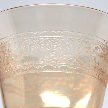 Cocktail / Liquor Glasses: Fostoria Royal Amber Set of 7, Blown Glass, Antique 1925