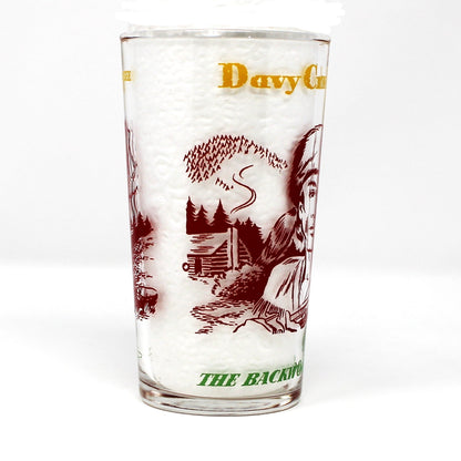 Juice Glasses: Davy Crockett The Backwoods Boy, Libbey Glass, Vintage 1950s