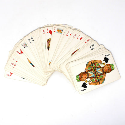 Playing Cards: Soviet Souvenir Deck, Firebird and Lions Box, 56 Cards, Leningrad USSR, Vintage 1976