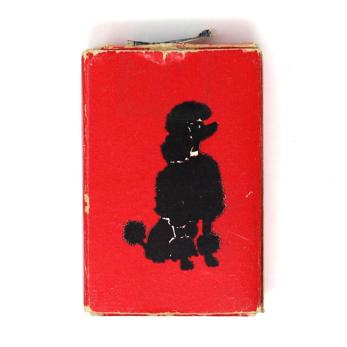 Playing Cards: Miniature Black Poodle on Red Back, Western Printing & Lithographing, USA, 1940s