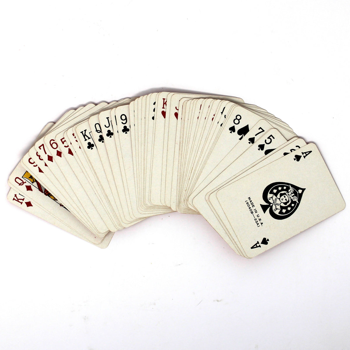 Playing Cards: Miniature Black Poodle on Red Back, Western Printing & Lithographing, USA, 1940s