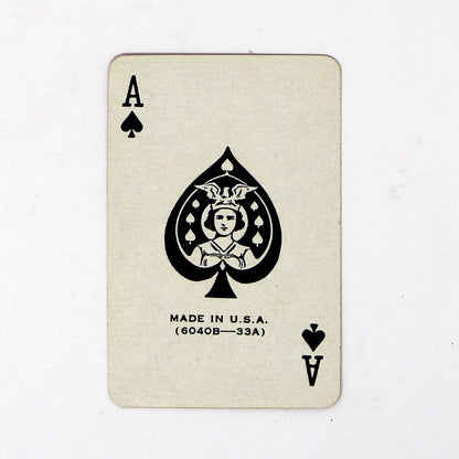 Playing Cards: Miniature Black Poodle on Red Back, Western Printing & Lithographing, USA, 1940s