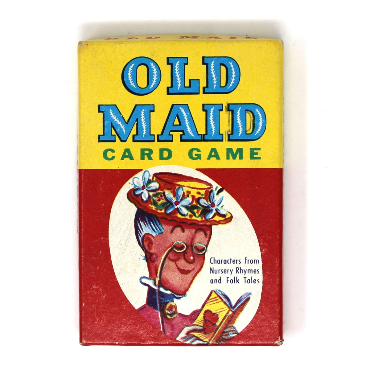 Vintage Old Maid Card Game.  Complete 40 Cards Expanded Edition, E.E. Fairchild in Original Box.