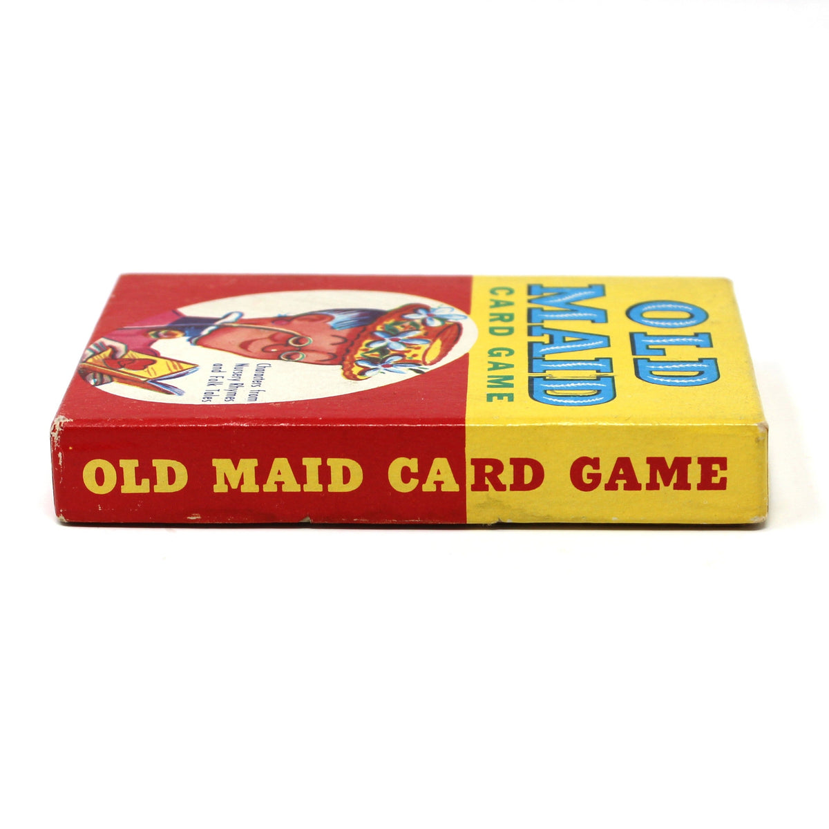 Playing Cards: Old Maid, Complete 40 Cards, Nursery Rhyme Characters, Original Box, Fairchild, Vintage 1940s