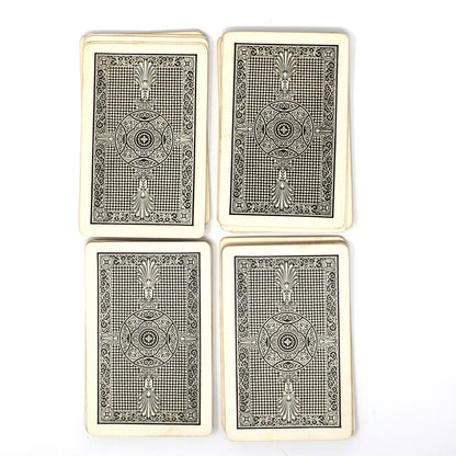 Black and white back of vintage Slap Jack Whitman card game 