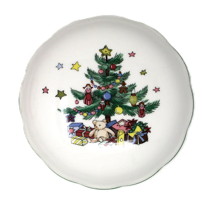 Trinket Box: NIKKO Happy Holidays, Ironstone, In Original Box, Vintage Japan 1980s