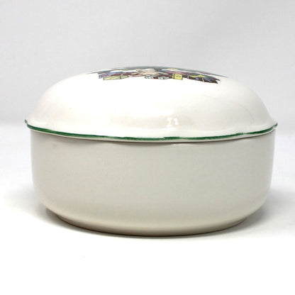 Trinket Box: NIKKO Happy Holidays, Ironstone, In Original Box, Vintage Japan 1980s