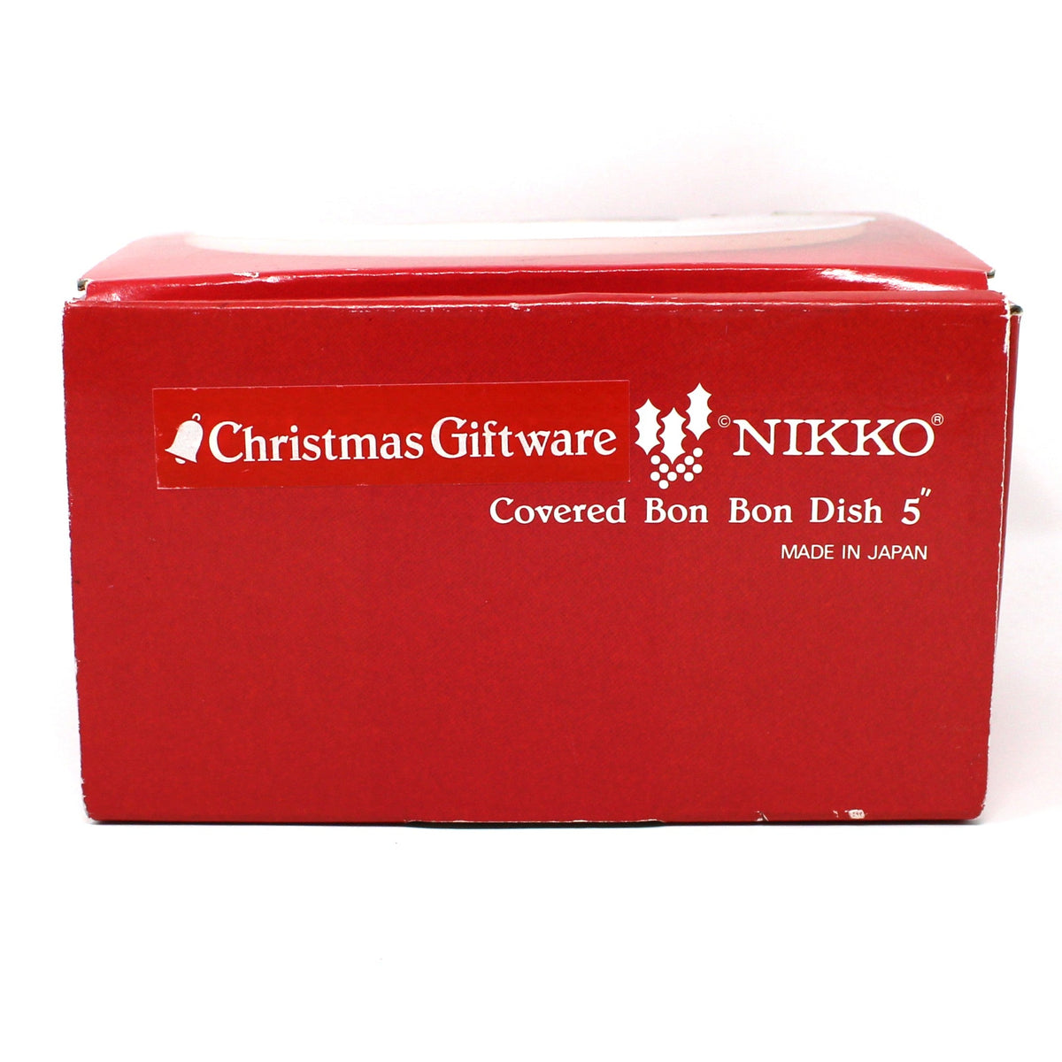 Trinket Box: NIKKO Happy Holidays, Ironstone, In Original Box, Vintage Japan 1980s