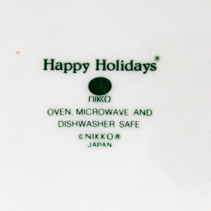 NIKKO Happy Holidays plate oven, microwave and dishwasher safe, Japan