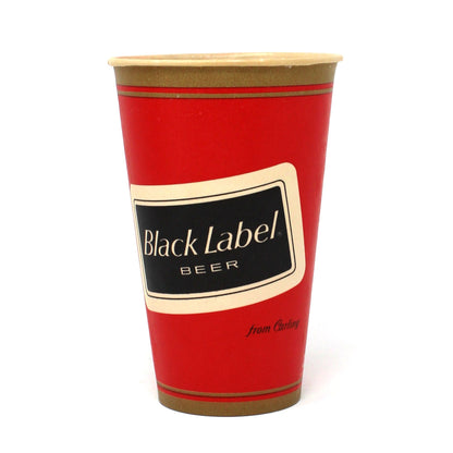 vintage Black Label Beer Dixie cup from Carling 
