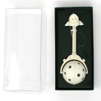 Ornament: Snowbabies, Christmas Baby's First Rattle, Original Box, Department 56, Vintage 1996