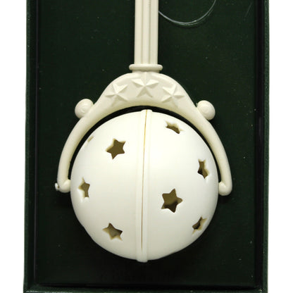 Ornament: Snowbabies, Christmas Baby's First Rattle, Original Box, Department 56, Vintage 1996