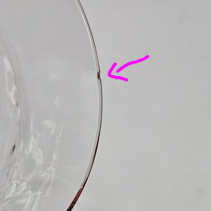 Champagne / Tall Sherbet, Tiffin, 15028 Pink Diamond Optic, Elegant Glass / Depression Glass, Set of 5, Vintage