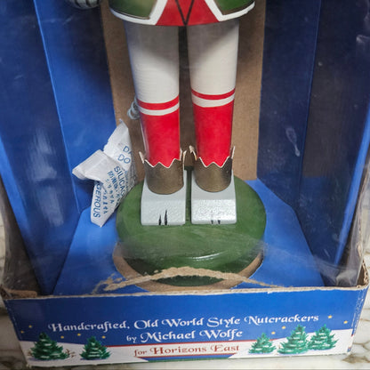 Figurine, Wooden Nutcracker Mouse King, by Michael Wolfe, Horizons East, Original Box