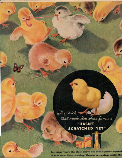 Advertisement, Bon Ami 1935, Original Magazine Ad, Vintage