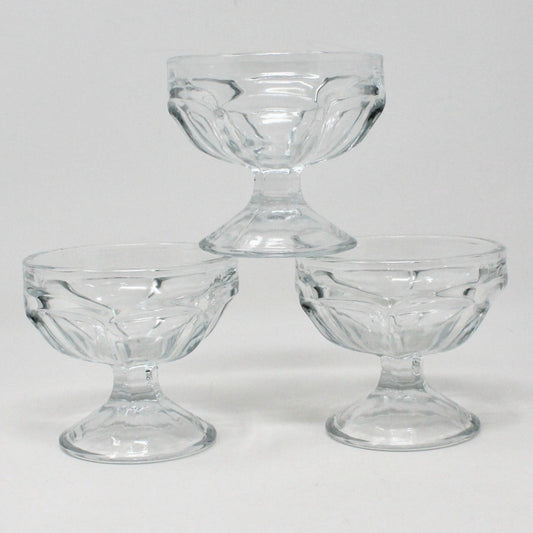 Champagne / Low Sherbet, Libbey Canada - Clear, Footed, Set of 3