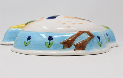Decorative Mold, Mallard Duck, Ceramic, Hand Painted, Vintage