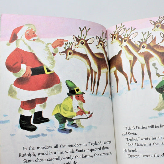 Children's Book: Little Golden Book, Rudolph the Red Nosed Reindeer, Hardcover, Vintage 1976, SOLD