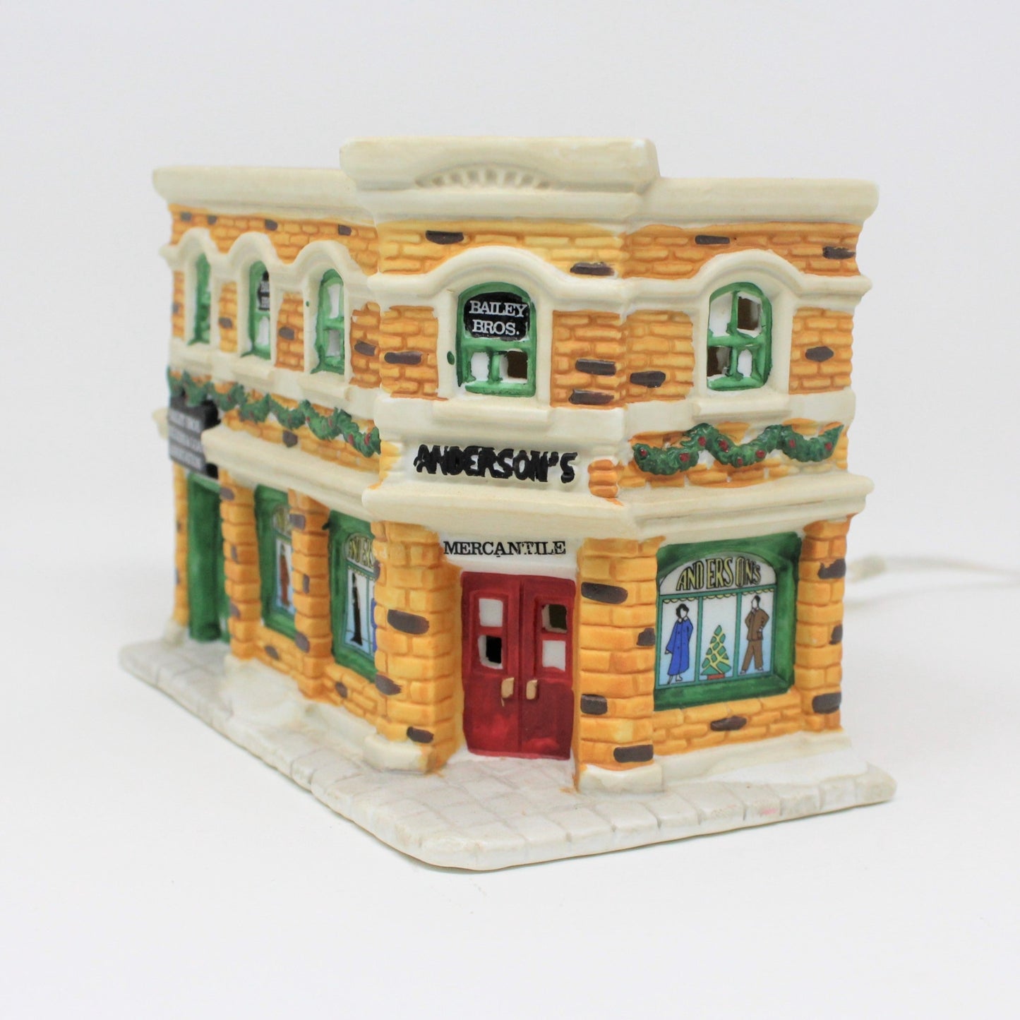 It's a Wonderful Life, Christmas Village, Bedford Falls, Bailey Building & Loan 1994