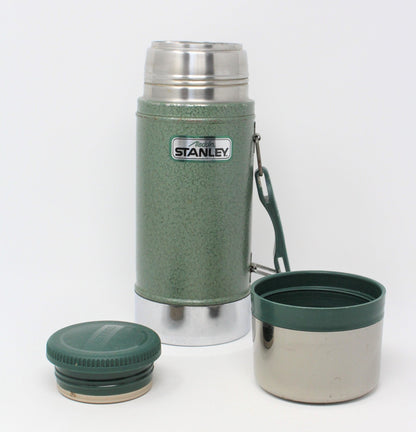 Thermos: Aladdin Stanley Wide Mouth, Hammertone Green, 24 oz Vacuum, Nashville USA, Vintage 1995 - SOLD