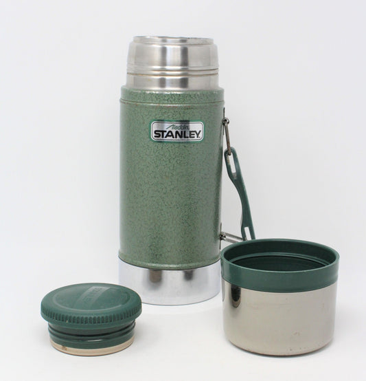 Thermos: Aladdin Stanley Wide Mouth, Hammertone Green, 24 oz Vacuum, Nashville USA, Vintage 1995 - SOLD