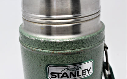 Thermos, Aladdin / Stanley Wide Mouth, Hammertone Green, Vintage 1995