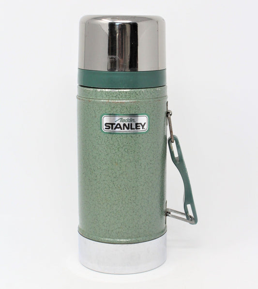 Thermos: Aladdin Stanley Wide Mouth, Hammertone Green, 24 oz Vacuum, Nashville USA, Vintage 1995 - SOLD