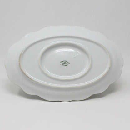 Gravy Boat / Saucière with Underplate, Johann Haviland,  Blue Garland, Bavaria Vintage, SOLD