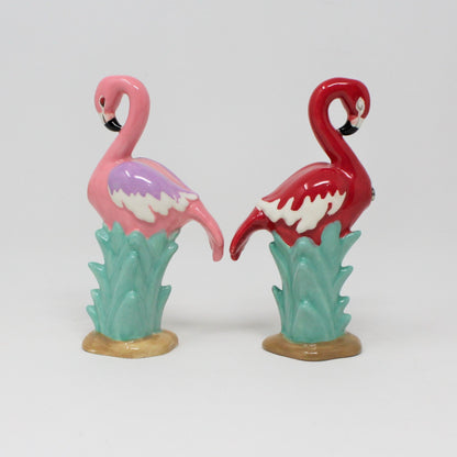 Salt and Pepper Shakers, Westland, Kissing Flamingos, Magnetic, 2009, SOLD