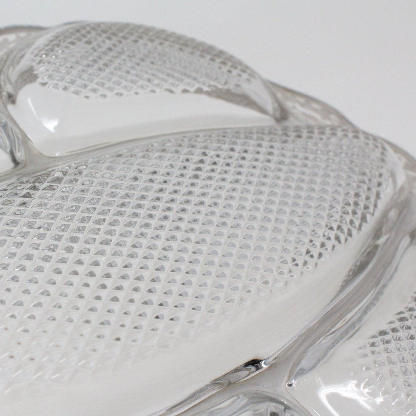 Divided Relish Tray, Cambridge Glass, Silver Overlay Filigree, Vintage
