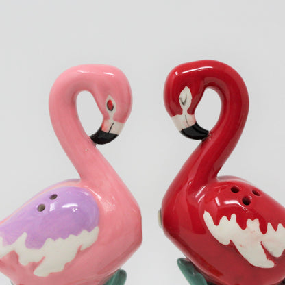 Salt and Pepper Shakers, Westland, Kissing Flamingos, Magnetic, 2009, SOLD