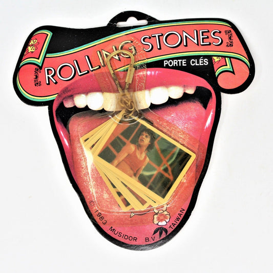 Keychain, Rolling Stones, Photo Key Chain 1983, Vintage, NOS