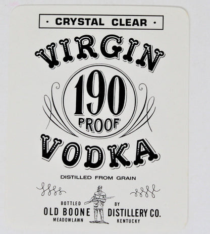 Vodka Labels, Kentucky Vodka, Set of 4, NOS, Vintage