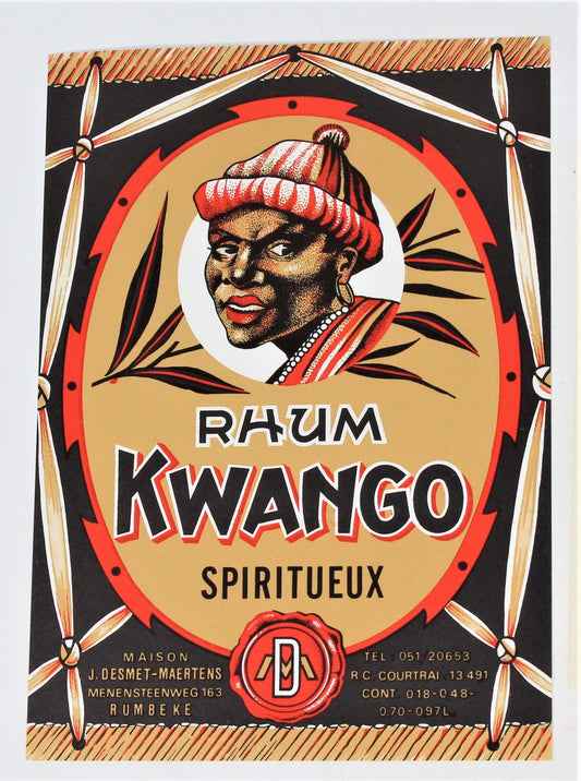 Rum Labels, Martinique Rhum, Set of 4, NOS, Vintage