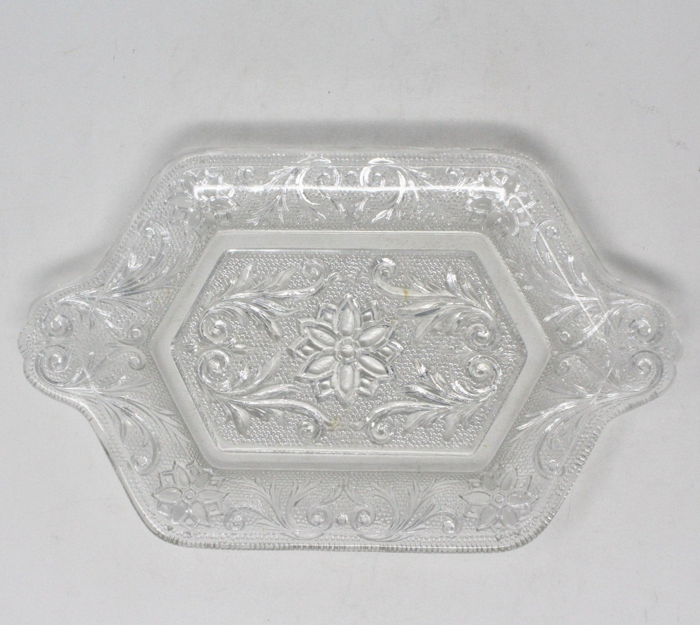 Tray, Indiana Glass, Sandwich Clear, Tiara, Vintage