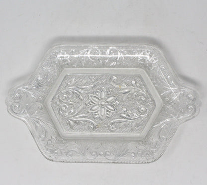 Tray, Indiana Glass, Sandwich Clear, Tiara, Vintage