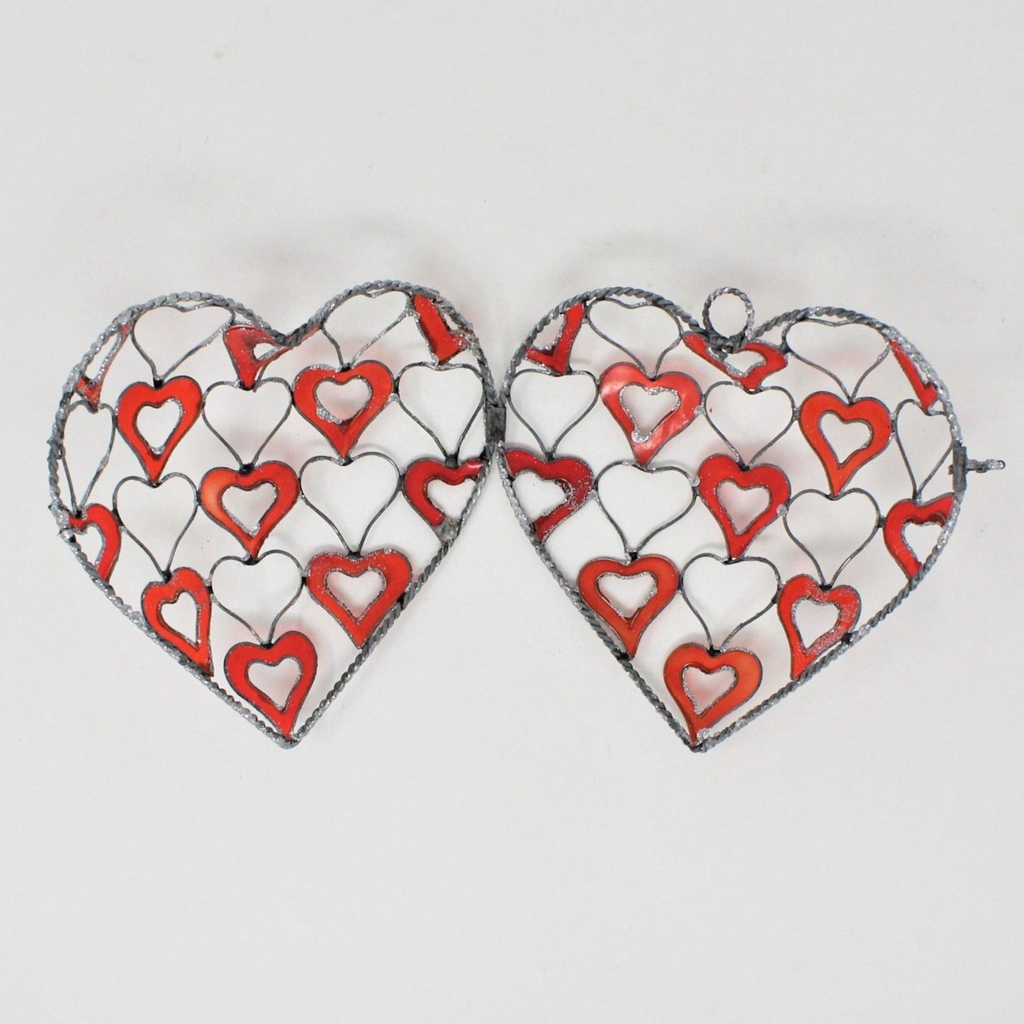 Wire Art, Heart, Wire and Enamel, Sun / Heart Catcher, Fillable, Hand Made