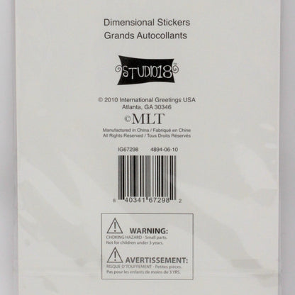 Stickers, Studio 18, Happy Holidays, Dimensional, Unopened, 2010