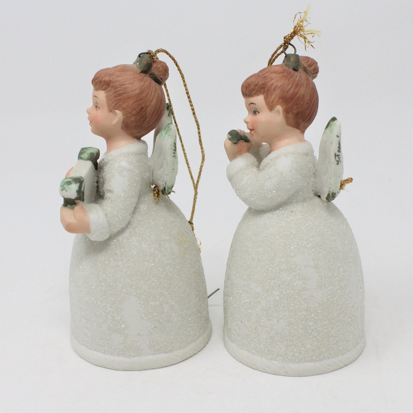 Ornament, HomCo, Angel Bells #8800, Set of 2, Vintage, RARE