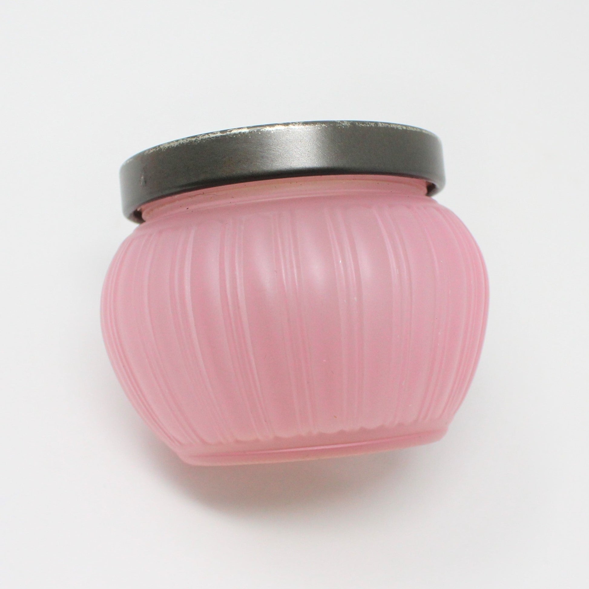 Perfume Jar Set, Avon Pink Glass Elusive Jars, Empty, Set of 2