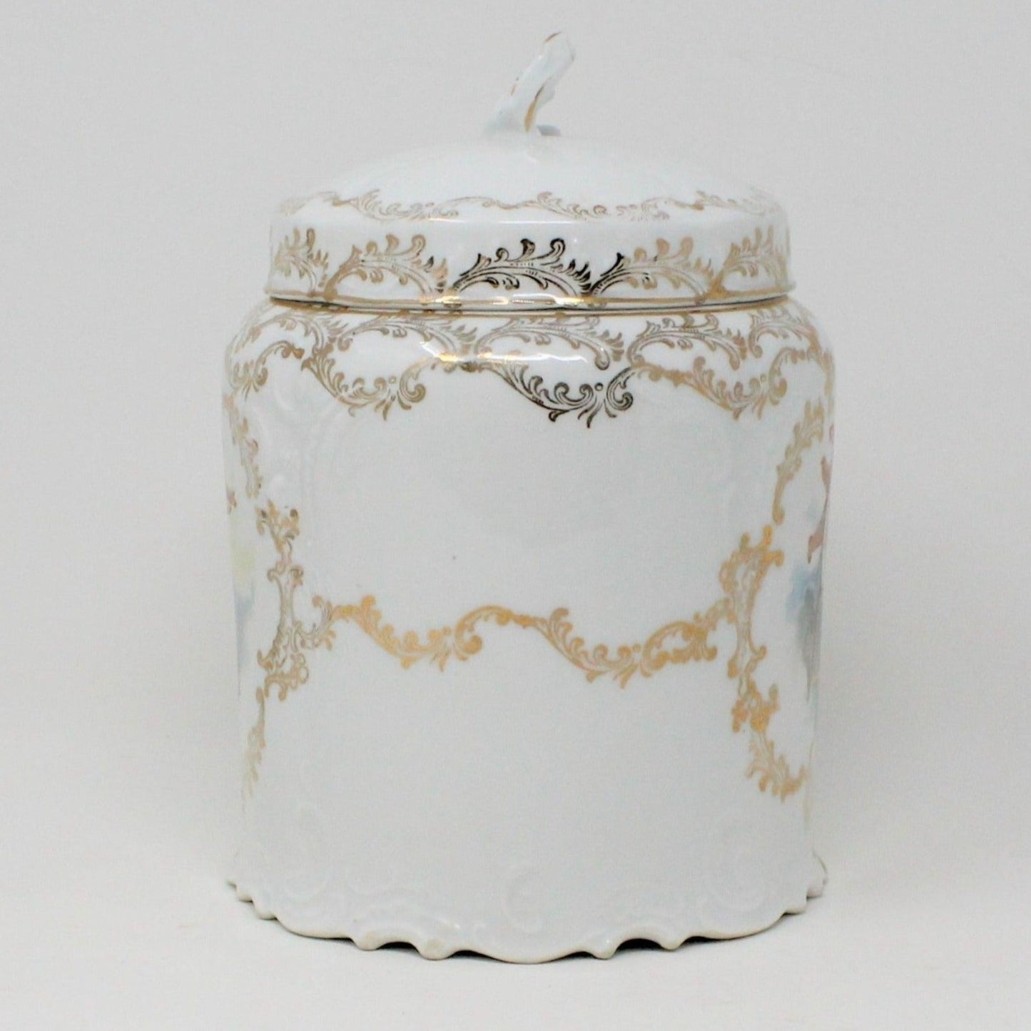 Canister / Biscuit Jar, Rosenthal Sanssouci, Cherub Angels, Germany, Antique RARE, SOLD
