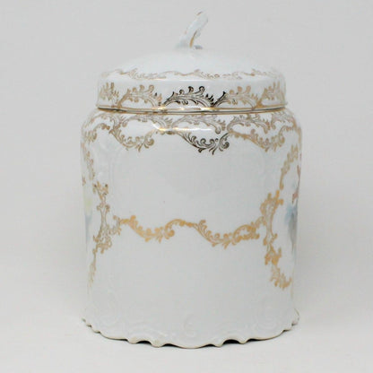 Canister / Biscuit Jar, Rosenthal Sanssouci, Cherub Angels, Germany, Antique RARE, SOLD