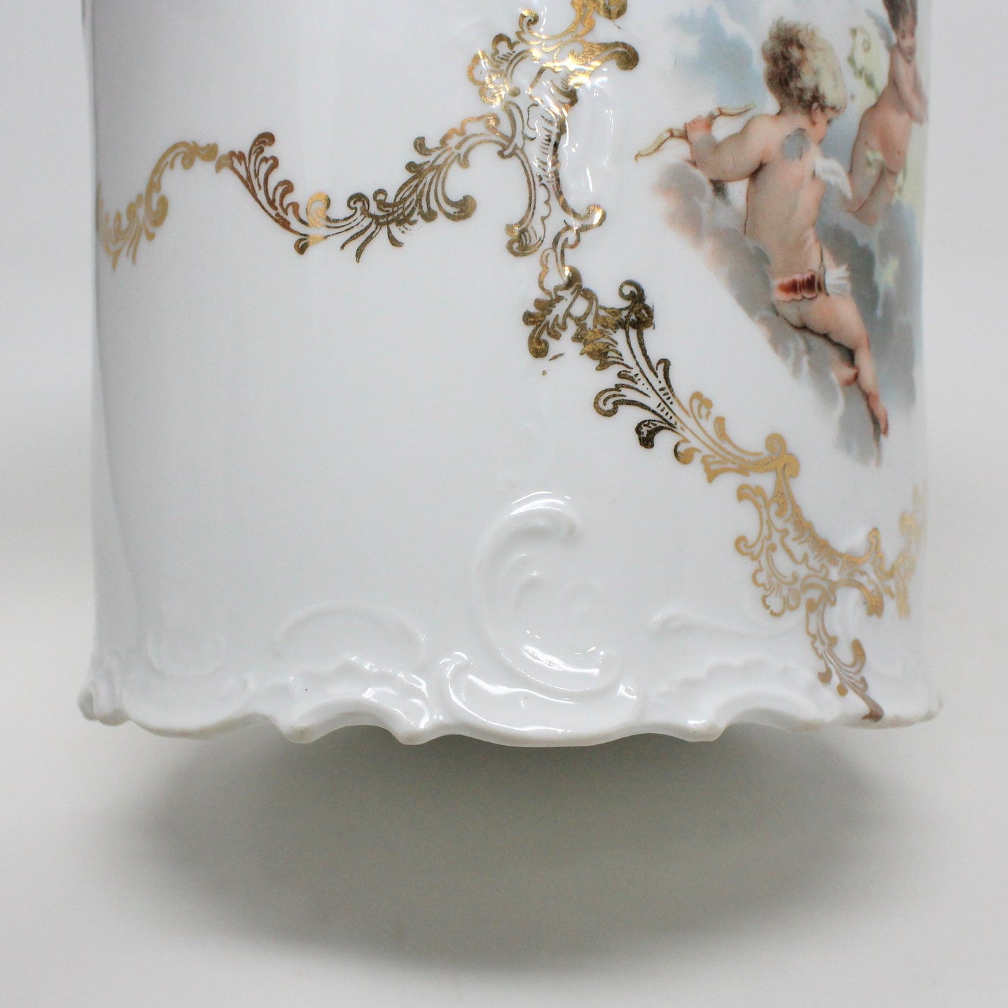 Canister / Biscuit Jar, Rosenthal Sanssouci, Cherub Angels, Germany, Antique RARE, SOLD