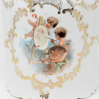 Canister / Biscuit Jar, Rosenthal Sanssouci, Cherub Angels, Germany, Antique RARE, SOLD