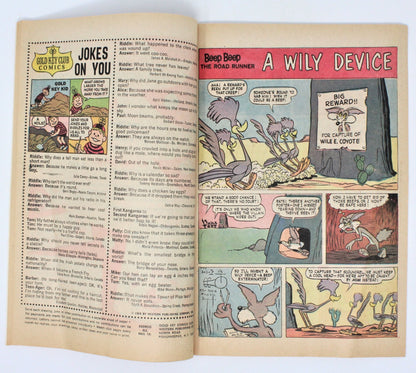 Comic Book, Gold Key, The Road Runner #10, Vintage 1969